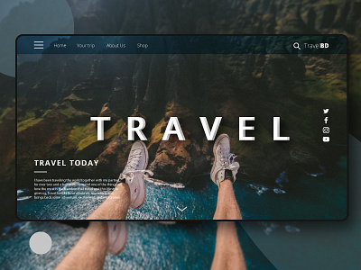 Travel Landing Page UI || Web app