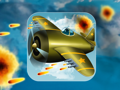 Aceflyer airplane airstrike app game icon ios mobile warbird ww2