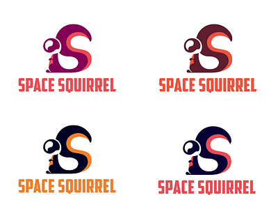 Logo swatches color flat game helmet logo paisley retro space squirrel swatches tail