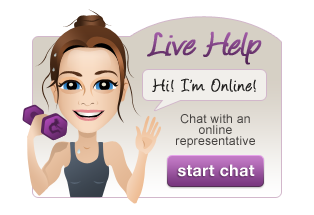 Live Help activewear character chat live help shop suppport women