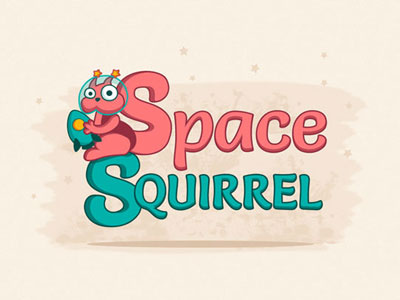 Space Squirrel game logo space space squirrel squirrel