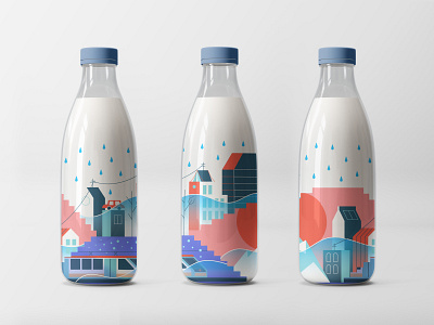 City - Illustration for Planet Earth by Hui Jing on Dribbble