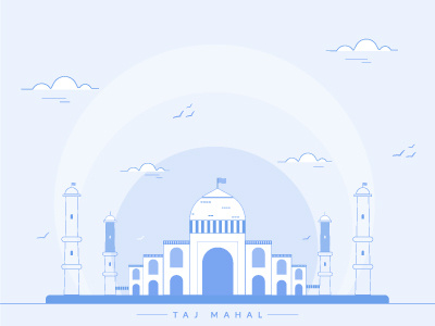 Taj Mahal Illustration :)