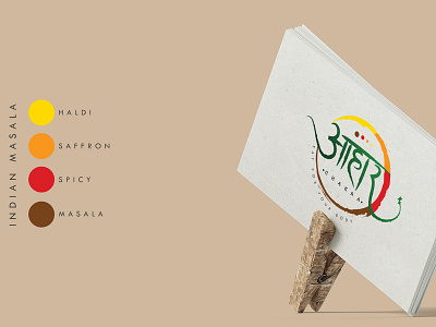 Ahaar Chakra branding design icon illustration lettering logo photoshop type typography