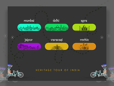 India Travel Buttons art branding concept designing design graphic designer icon illustration photoshop website