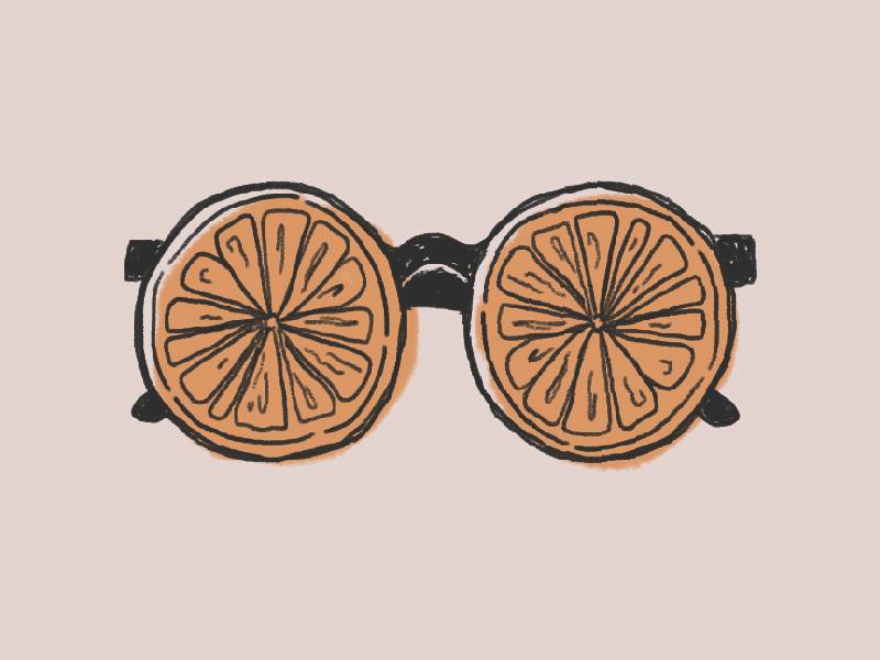 🍊🕶 food fruit gif glasses illustration orange photoshop summer sunglasses texture