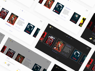 TV App | Home screen app color dark theme design film home home screen movie tv ui