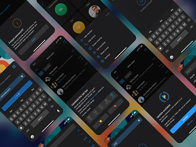 Modals sheets | tada.team android app card color dark theme design ios iphone modal sheet tada.team ui