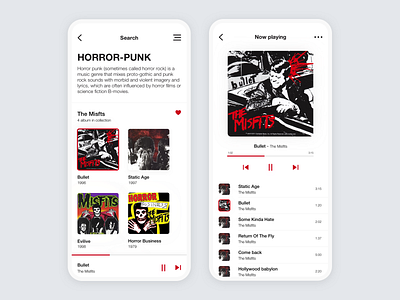 X Music Player app color design iphone music music player player ui