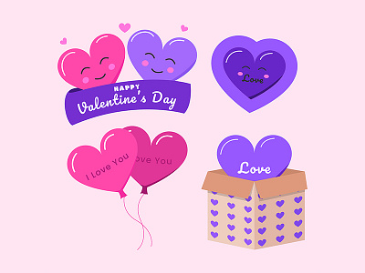 Valentine's days collection artwork design graphic design illustration logo mascot vector