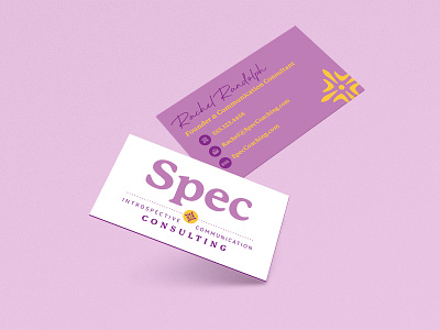 Spec Business Cards branding bright business cards colorful consulting logo logo design