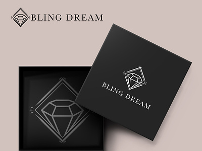 Bling Dream bling brand design branding diamond jewelry logo design logo discovery
