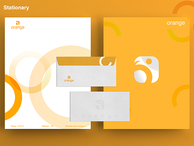 Orange Rebranding - Stationary brand brand design brand designer branddesign branding design graphicdesgn logo logo design