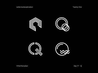 #lettermarkexploration - 17/26 - Q brandidentity branding design identitydesign illustration illustrator lettermark logo logomark