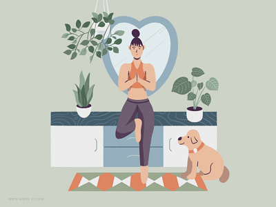 Love, Yoga and Dog dog love self care yoga