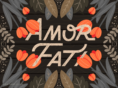 Amor Fati amor fati lettering mindfulness motivation nietzsche self care