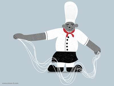 Noodle Chef chef illustration noodle