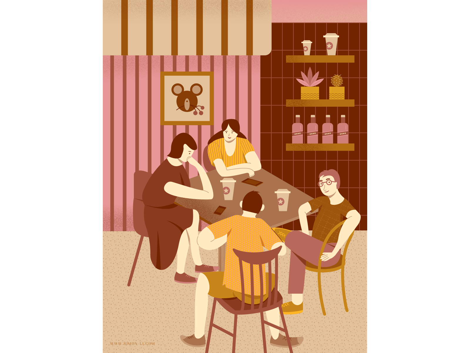 Coffee Shop by Simon Li on Dribbble