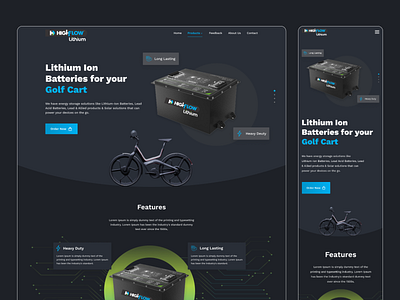 HighFlow Lithium Product Page UI