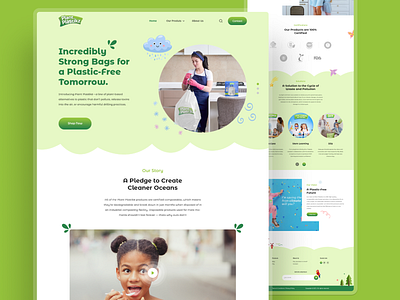 PlantPlastickz Landing Page UI Design