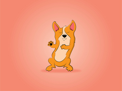 Corgi Illustration adobe illustrator illustration