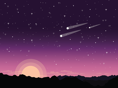 The last to fall flatdesign ilustration space vector