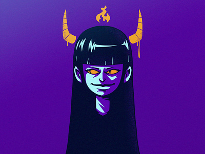 Evil Girl #1 cartoon creative demon design draw evil girl illustration photoshop woman