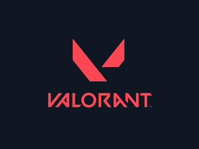 VALORANT future futuristic gaming logo red riot typogaphy v valorant video game