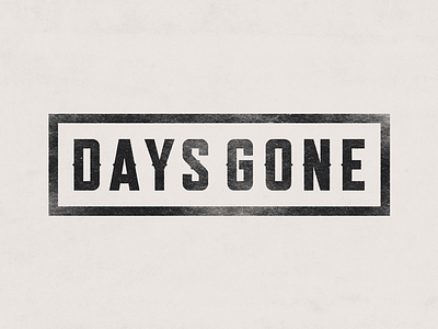 Days Gone logo typography