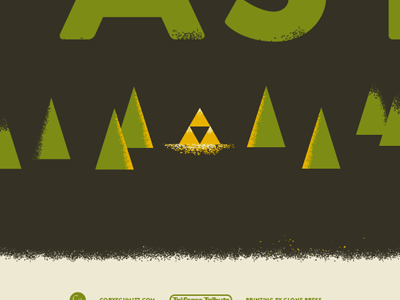 Triforce Tribute a link to the past portland poster triforce tribute zelda