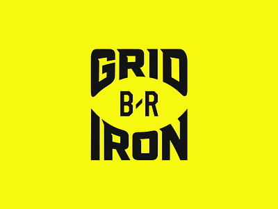 B/R Gridiron football logo logotype sports