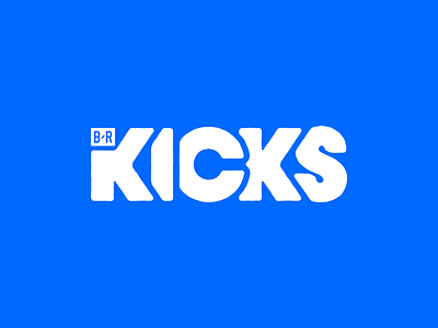 B/R Kicks bleacher report blue fashion kicks lettering logo logotype shoes sports