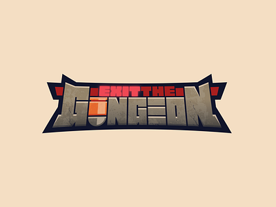 Exit the Gungeon apple arcade customtype game gungeon logo logotype videogame