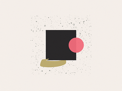 No Title black geometry gold pink speckle white