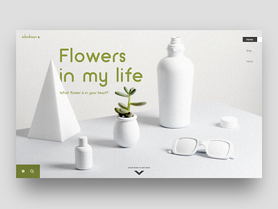 Flower webpage design design web