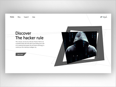 Hacker web design branding design illustration web