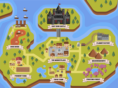 Kitchen Kingdom World Map