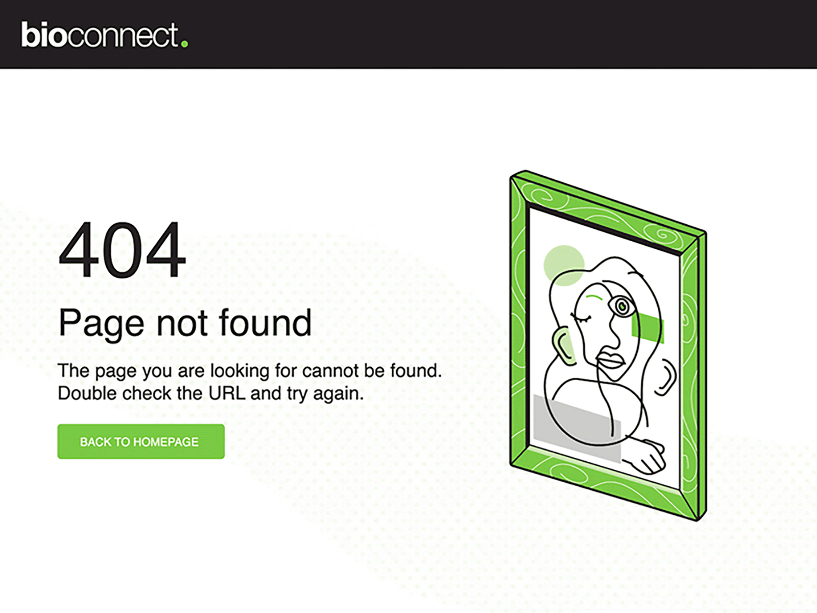 404 Page 404 page biometrics error error page gif illustration portrait portrait painting website design