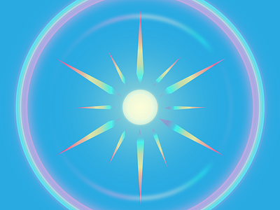 Sunburst app graphic icon illustration ui ux vector web
