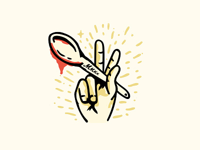Peace and Pasta #workinprogress branding design illustration logo peace sign