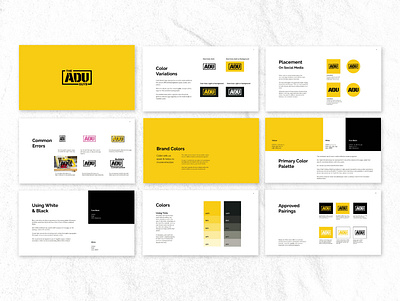 The ADU Guys Brand Guide brand collateral branding design designart graphic design logo