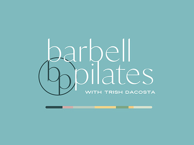 Barbell Pilates Logo brand collateral branding design designart graphic design illustration logo vector