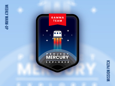 Weekly Warm-up: Project Mercury Mission Patch