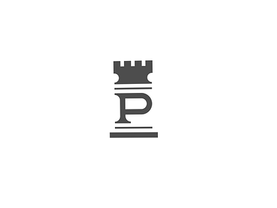 Letter P Monogram logo for investment firm