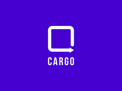 Cargo logo art design flat icon illustration logo minimal ui vector