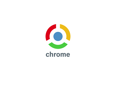 Chrome Minimalist Icon Concept adobe illustrator branding design flat icon identity logo minimal ui vector