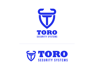 Toro Security Systems logo adobe illustrator branding design flat graphic design icon identity logo minimal vector
