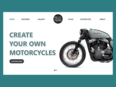 UI 01 - Deus Custom Motorcyles Website