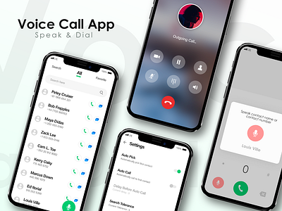 Voice Call App android app app icon application call ui ui design uidesign uiux voice voice call voice call app voice search