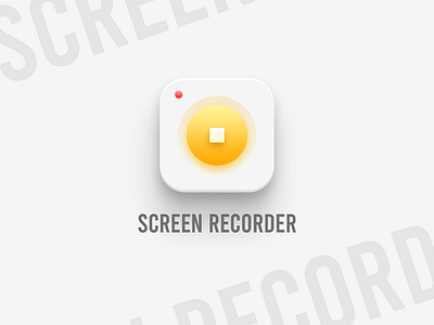 Screen Recorder android app app icon app icon design app logo dailyui icon icon design logo logo design logodesign record recorder recording screen recorder ui ui design uidesign uiux